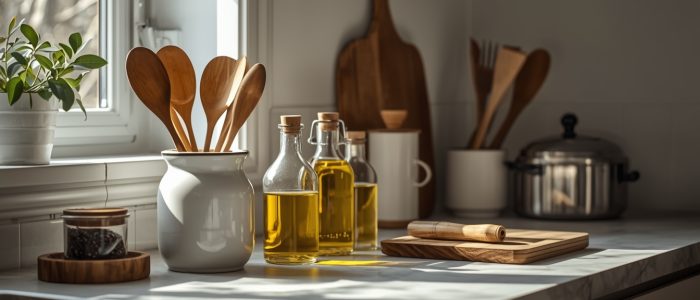 lucid-origin_Aesthetic_modern_kitchen_interior_featuring_elegant_kitchen_accessories_on_a_cou-0